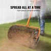 Compost Spreader, 24.4-25.6" Height Adjustable Handle, 24" Wide, Lawn and Garden Peat Moss Roller with Side Latches