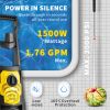 Electric Pressure Washer, 2000 PSI, Max. 1.76 GPM Power Washer with 30 ft Hose, 5 Quick Connect Nozzles, Foam Cannon, Portable to Clean Patios, Cars