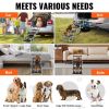 Dog Stair for Cars, Wide 5-step Dog Car Steps, Folding Dog Car Ramp with Nonslip Surface, Portable Pet Steps Lightweight Aluminum for Car