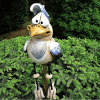 3 Pcs Funny Chicken Fence Decor Statues, Fun Design, Resin Made with Waterproof Function, Ideal as Kids' Gifts, Also Perfect for Yard
