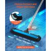 Pool Brush Head, 20 Inch Scrub Brushes with Nylon Bristles and Aluminum Pole Connector