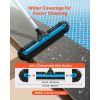 Pool Brush Head, 20 Inch Scrub Brushes with Nylon Bristles and Aluminum Pole Connector