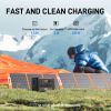 FF Flashfish 1200W Portable Power Station, 968Wh LiFePO4 High-capacity Solar Generator, Power Battery Backup With 4*AC Outputs And 6*USB Outputs