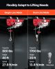 Electric Hoist, 1760 lbs 120V Electric Winch with 328 ft Wireless Remote Control, 40 ft Single Cable Lifting Height, Single/Double Slings