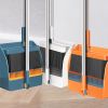 3-Piece Broom Set, Suitable for Cleaning Carpets and Floors, Applicable to Offices, Kitchens and Homes, with Deep Cleaning Squeegee for Water Scraping