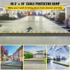 5-Set Rubber Cable Guard, Dual-Channel, Durable 66,000 lbs Capacity, Wire & Hose Protection Speed Bump for Driveways (2-Channel, 5 Sets-66,000 lbs)