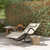 Rocking Chair UV & Water Resistant for Sunbathing Garden Pool Light Brown