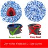 6 Pack Spin Mop Replacement Heads Compatible with Ocedar RinseClean 2 Tank Mop System