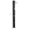 10.6 Gallons Solar Heated Shower with 360 Rotating Rainfall, Handheld Shower Head, Temperature Adjustment & Foot Shower