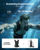 Mini Scuba Tank, 1.9L Portable Small Diving Tank for Underwater Breathing, Reusable Lung Diving Cylinder up to 35 Minutes Dive Time