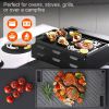 Non-Stick Family Pan Reversible Grill Griddle with Handles