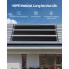 Solar Pool Heater, 4 x 24 ft HDPE Pool Heating System - Durable & Weather-Proof, with Complete Accessories