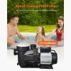 Above Ground Pool Pump, 3 HP, 149 GPM Max Flow Single Speed Swimming Pool Pump, 220V 3450 RPM 42 ft Max Head Lift with PP Shell Strainer Basket