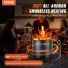 Smokeless Fire Pit Stove Bonfire, H: 12.6 in x Dia: 15 in ,Wood Burning Fireplaces with Removable Ash Pan