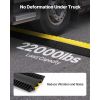 Cable Protector Ramp, 22,000 lbs/axle Capacity, 2 Channel Heavy Duty Rubber Cord Hose Wire Cover, 4 x 3 in Channel