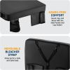 Alpcour Portable Heated Extra Thick Stadium Seat Cushion - 21x 15 Inch Bleacher Cushion with Side Pocket