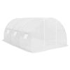 Greenhouse White PE mesh fabric, galvanized steel 145.3ft²