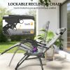 Leisure chair, 2-piece folding, outdoor chair, courtyard chair, light gray