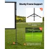 Projector Screen with Stand, 100 Inch 160° Wide Angle Indoor Outdoor Projection Screen