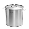 SOGA 17L Top Grade Thick Stainless Steel Stock Pot 18/10