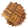 10PC 12inch*12inch  High-quality Acacia wood modular flooring, model 064, is easy to install and enhances your home's elegance and comfort.
