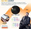 Alpcour Heated Massage Reclining Stadium Seat for Bleachers with Back Support