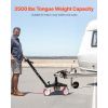 Trailer Dolly, 3500lbs Tongue Weight Capacity, 18 inch and 22 inch Height Adjustable Trailer Dolly, with 2 inch Hitch Ball, Adjustable Handle Length