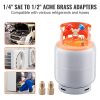 Refrigerant Recovery Tank, 30 LBS Capacity, 400 psi Portable Cylinder Tank with Y-Valve for Liquid/Vapor