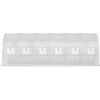 20 x 10 x 7 ft Walk-in Tunnel Greenhouse, Portable Plant Hot House with Galvanized Steel Hoops, 3 Top Beams, Diagonal Poles
