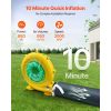 Inflatable Nightclub, 19.7 x 16.4 x 12 ft Inflatable Party Tent with 680W Blower & Sandbag, Ventilated Blow up Night Club with 2 Windows