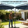 Terrace Umbrella, Courtyard Umbrella, Sun Umbrella, Navy Blue