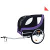 Large Folding Bike Trailer for Dogs – 66LB Capacity All-Terrain Pet Carrier, Durable Steel Frame for Cycling, Jogging, Camping & Outdoor Adventures