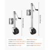 Trailer Jack with Wheel, 1500 lbs Load Capacity, Heavy Duty Swivel Boat Trailer Jack with PP Single Wheel & Ergonomic Handle, 12-inch Lift