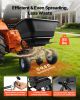 Tow-Behind Spreader, 9.8 ft Spreading Width, Broadcast Spreader with 10" All-Terrain Tires, 85 lbs Capacity Hopper, Adjustable Flow Control