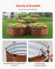 3 Pcs 2x2x1ft Galvanized Raised Garden Bed Kit, Outdoor Metal Round Raised Beds For Gardening Vegetables