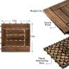 10PC 12inch*12inch High-quality Acacia wood modular flooring, model 007, is easy to install and enhances your home's elegance and comfort.
