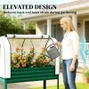 Elevated garden bed, greenhouse, suitable for planting, Green