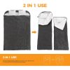 Adult double warm sleeping bag with pillow, lightweight, portable and compact double sleeping bag