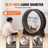 Wooden Cat Exercise Wheel, 43.3" Large Cat Treadmill Wheel for Indoor Cats