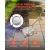 22" Pressure Washer Surface Cleaner, Stainless Steel Pressure Washer Attachments with 4 Wheels, 4500 Max PSI, 3/8 Quick Connector, 2 Spray Nozzles
