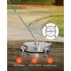 16.5" Pressure Washer Surface Cleaner, Stainless Steel Pressure Washer Attachments with 4 Wheels, 4000 Max PSI, 1/4 Quick Connector, 2 Spray Nozzles