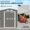 Storage shed, garden room, tool room, metal shed, light gray