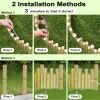 7.8inch*40inch A natural simple bamboo fence with a flat base and low profile.