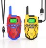 Walkie Talkies for Kids Toys Rechargeable, Long Range 2 Way Radios, Outdoors Park Hiking Road Trip Toys for 3-12 Year Old Boys