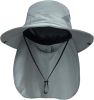 Sun Hats for Men Women with Neck Flap UPF 50+ UV Protection Wide Brim Bucket Hat Safari Hiking Fishing Hats