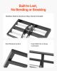 Updated Lawn Leveling Rake with Roller, 17" x 10" Stainless Steel Lawn Leveler with 63.4" Adjustable Handle, Heavy Duty Yard Leveling Rake