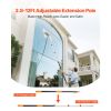 Telescopic Extension Pole, 3.8-12 FT Multi-Purpose Extendable Pole, Sturdy Aluminum Alloy Paint Pole Extension with Flip-Lock Design