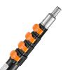 Telescoping Pole, 7 to 30 FT Pole, Extension Multi-Purpose Pole, Sturdy Aluminum Alloy Paint Extendable Pole with Flip-Lock Design