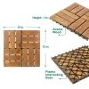 10PC 12inch*12inch  High-quality Acacia wood modular flooring, model 064, is easy to install and enhances your home's elegance and comfort.