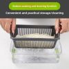 16-in-1 Vegetable Chopper Pro - Stainless Steel, BPA-Free | Mandoline Slicer & Dicer Set with Drain Basket, Compact 13" Storage, Safe for Kids